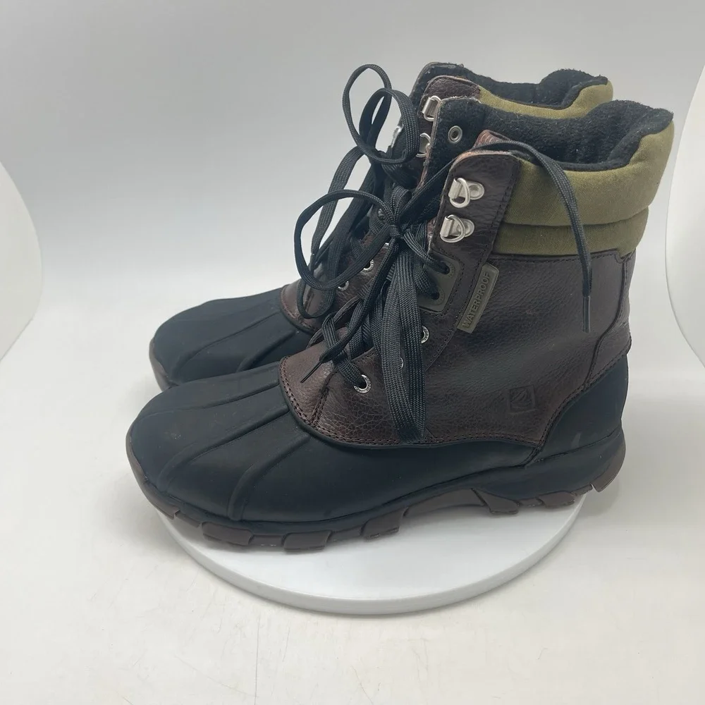 Sperry Boots Mens 10 M Low Waterproof Duck Boot Brown 0783928 Outdoor Shoes